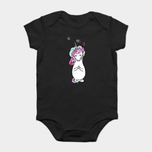 NAMASTE Unicorn Baby Bodysuit